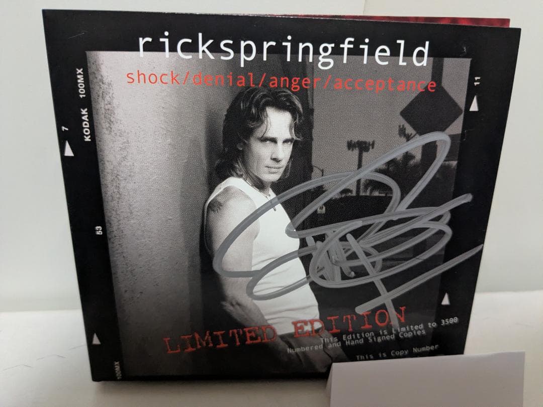 Rick Springfield Shock/Denial/Anger Limited Edition 2CD+1DVD Used | Japansoundstore