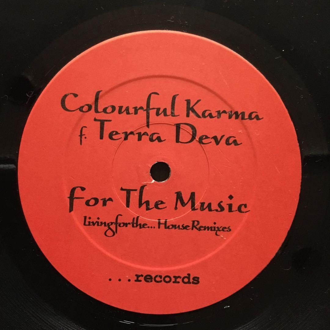 Colourful Karma f. Terra Deva - For The Music 12" House Remixes Vinyl Record