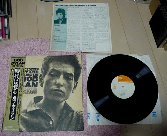 Bob Dylan The Times They Are A-Changin' Japan LP Vinyl Record w/ Obi 25AP 270