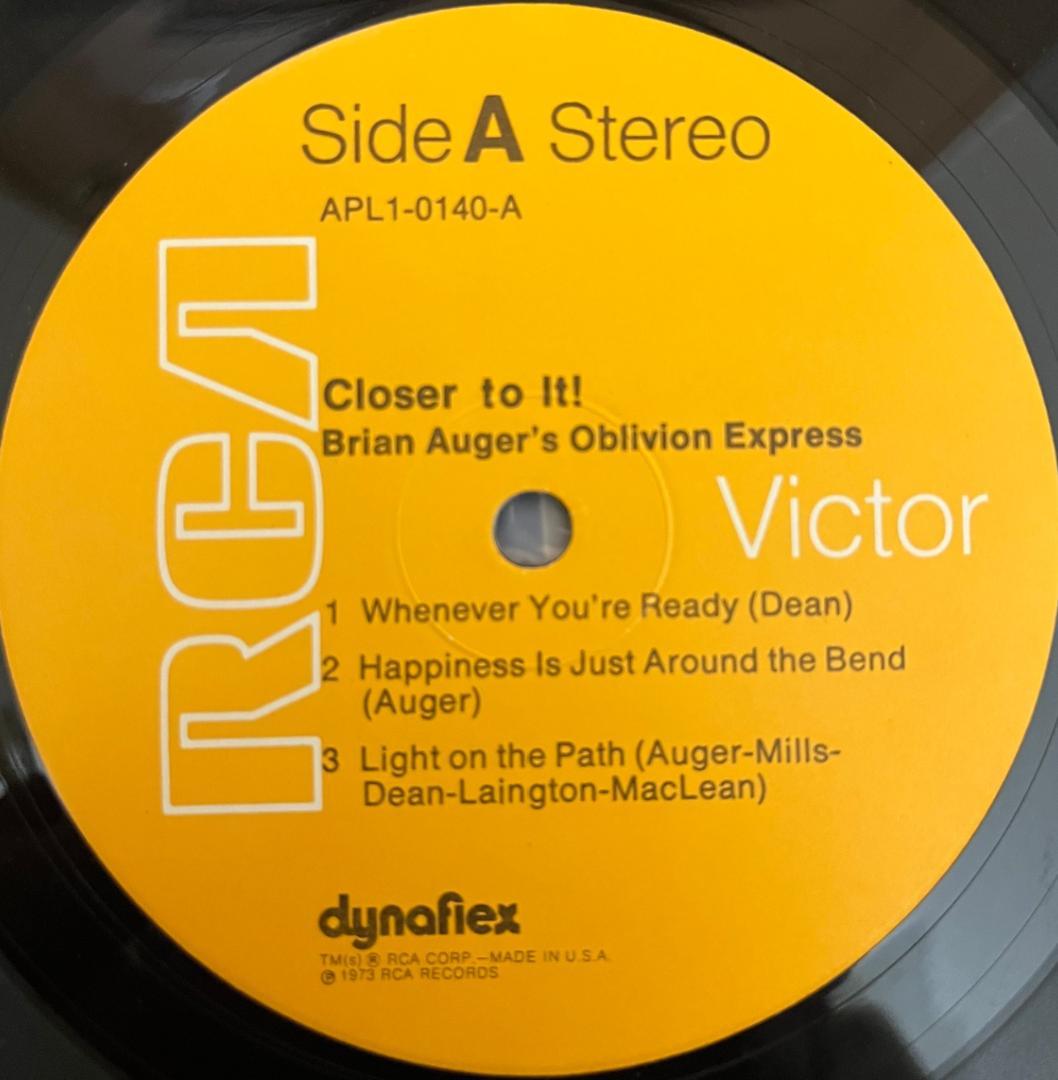 Brian Auger Oblivion Express Closer to It! US Orig Orange Vinyl Jazz Rock Funk U | Japansoundstore