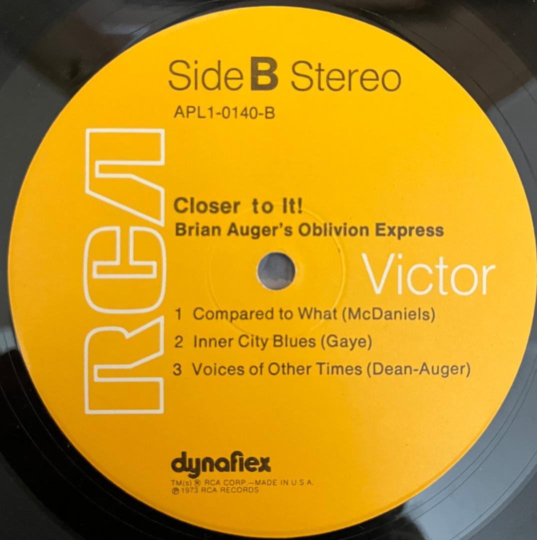 Brian Auger Oblivion Express Closer to It! US Orig Orange Vinyl Jazz Rock Funk U | Japansoundstore