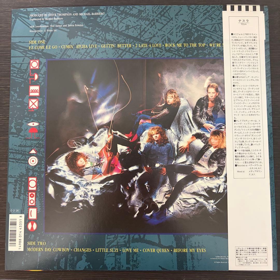 TESLA Mechanical Resonance LP Vinyl Record 1986 Japan Pressing P-13431 Obi