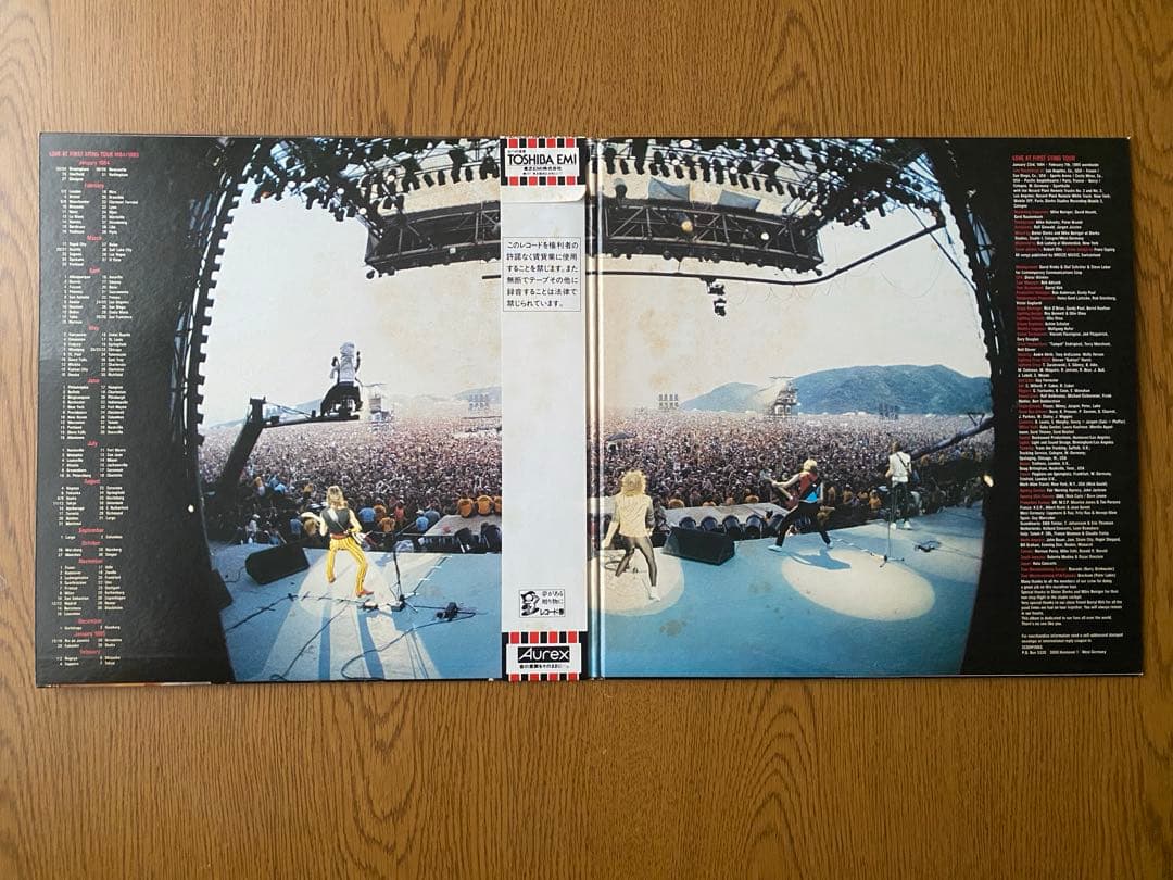 SCORPIONS World Wide Live 2LP Japan 1985 EMS-6178-79 Obi Gatefold Hard Rock