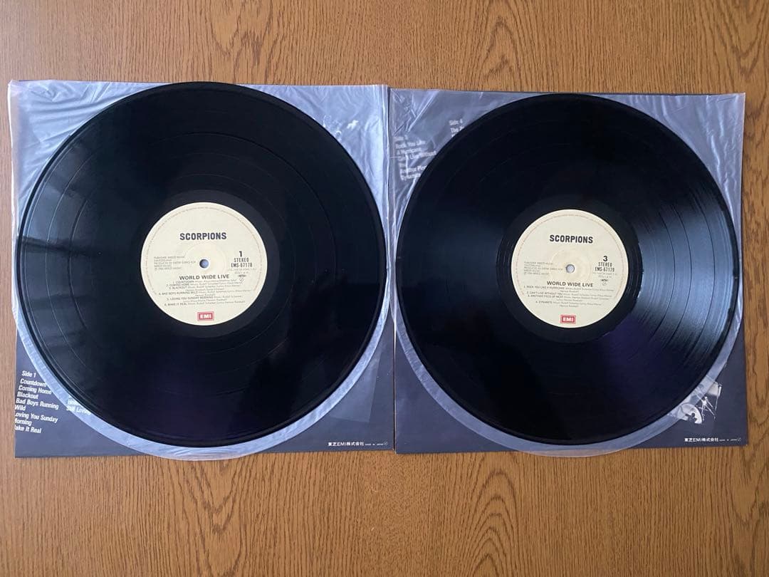 SCORPIONS World Wide Live 2LP Japan 1985 EMS-6178-79 Obi Gatefold Hard Rock