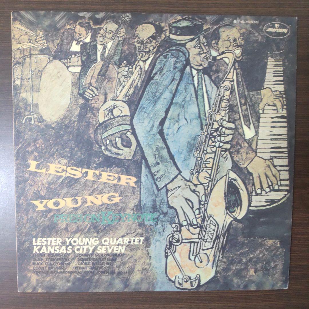 Lester Young Quartet / Kansas City Seven - Pres On Keynote Vinyl LP Japan Jazz