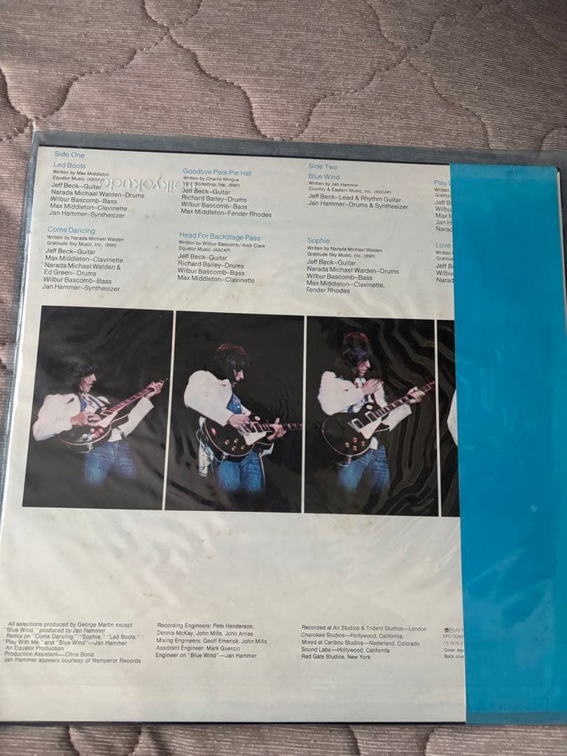Jeff Beck - Wired LP Japan Pressing, Includes Obi & Liner Notes