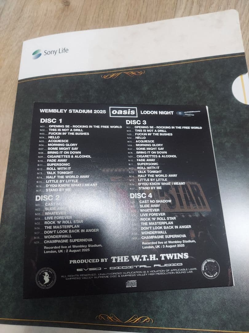 OASIS Wembley Nights Forever 4CD Limited Numbered Near Mint Collectible | Japansoundstore