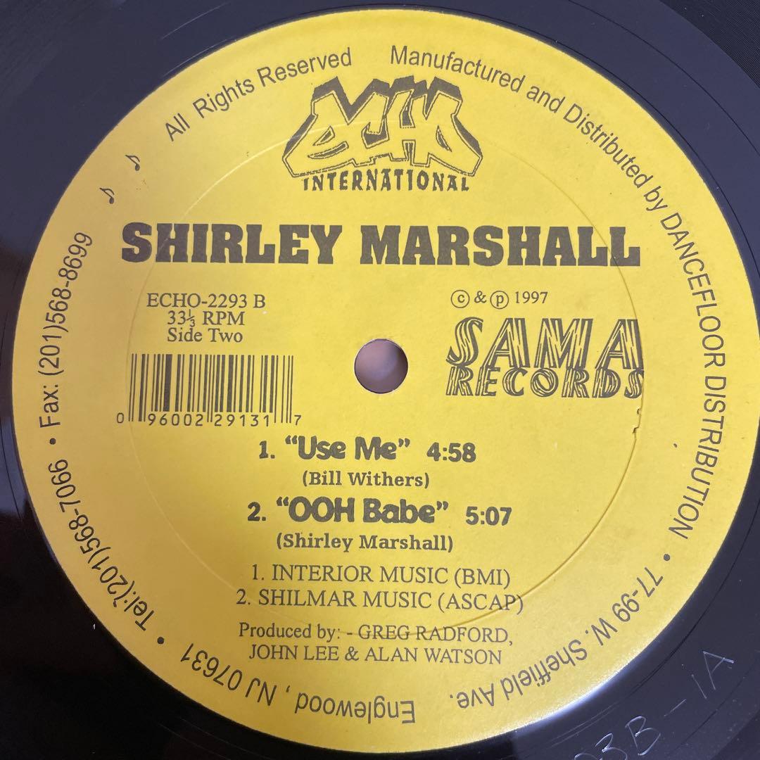 Shirley Marshall 12" Vinyl Record Echo Records 1997 US Soul R&B