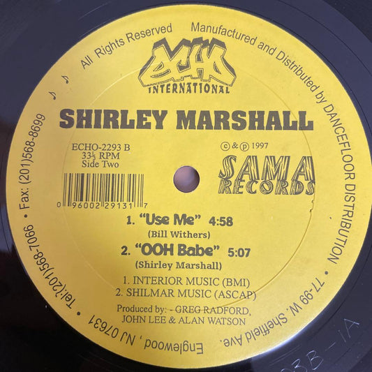 Shirley Marshall 12" Vinyl Record Echo Records 1997 US Soul R&B