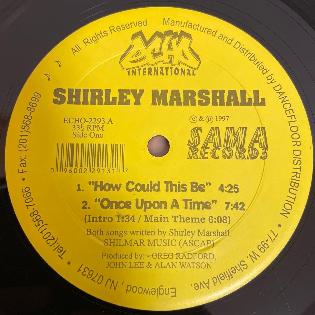 Shirley Marshall 12" Vinyl Record Echo Records 1997 US Soul R&B