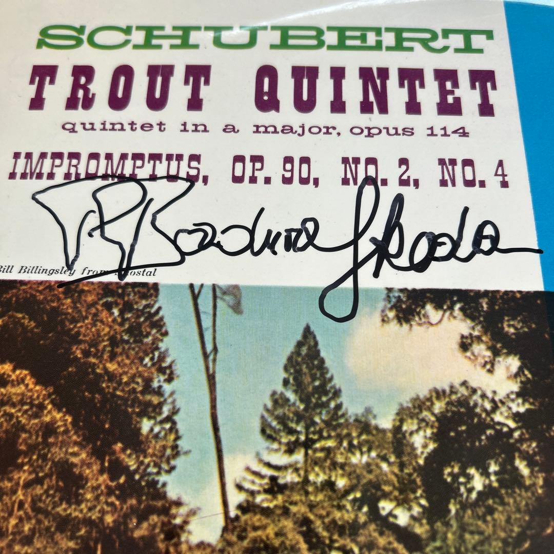 Schubert Trout Quintet Paul Badura-Skoda SIGNED LP Westminster Japan ML-5276