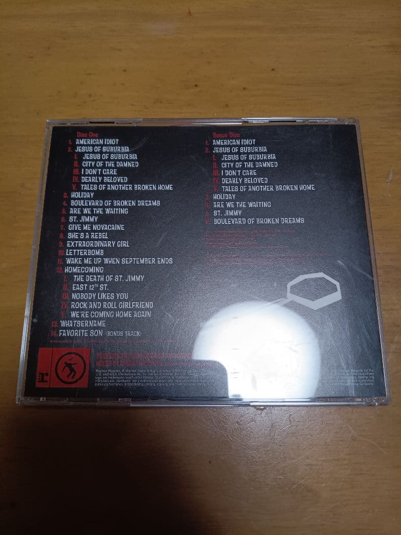 Green Day American Idiot 2CD Japan Press Album Set Pre-owned