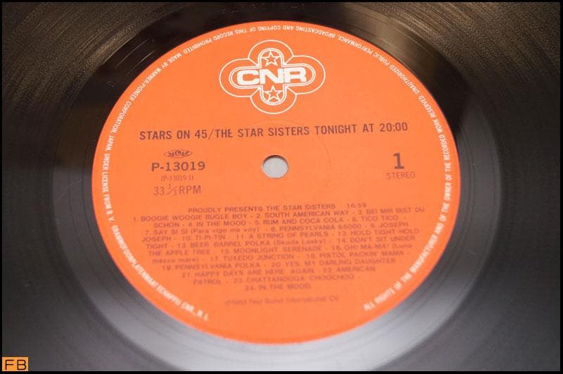 Stars On 45 The Star Sisters - Tonight At 20:00 Vinyl LP Japan w/ Obi P-13019