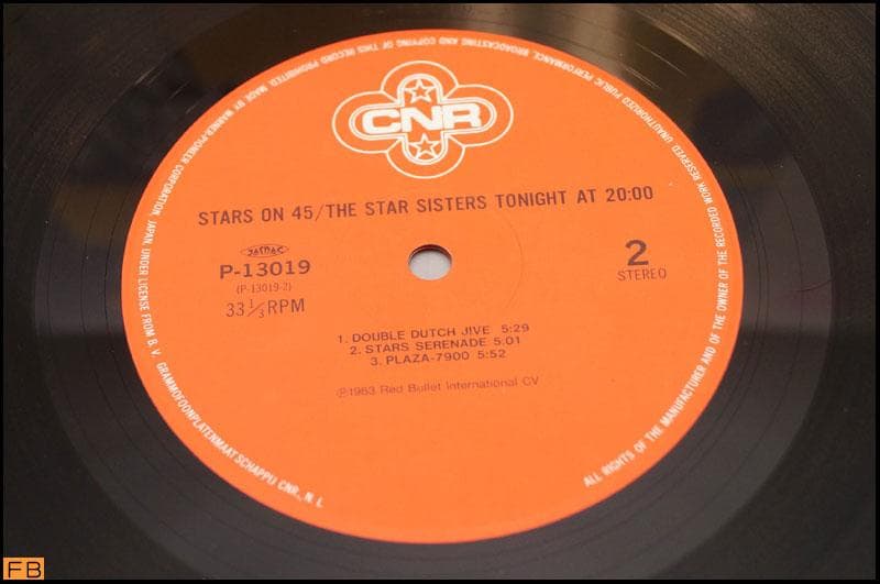 Stars On 45 The Star Sisters - Tonight At 20:00 Vinyl LP Japan w/ Obi P-13019