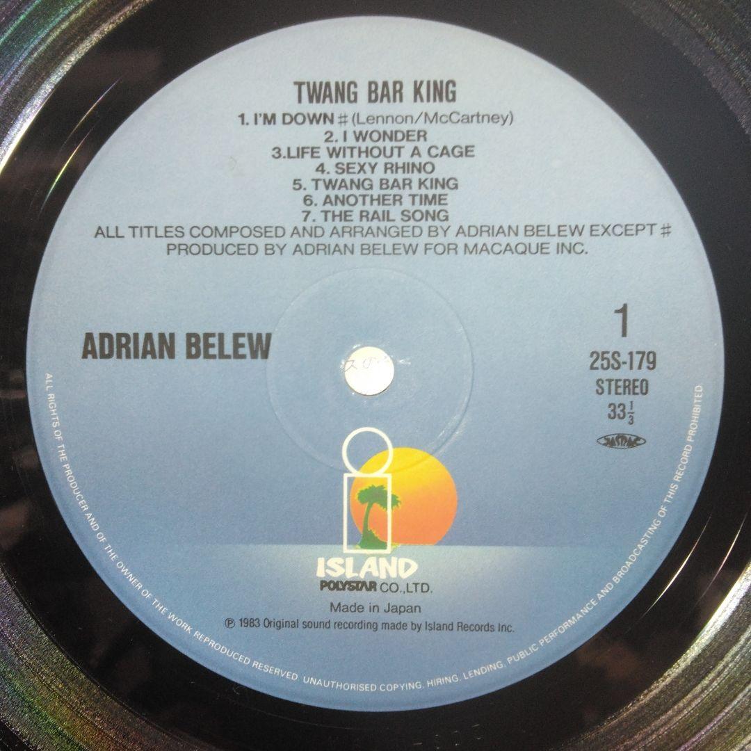 Adrian Belew Twang Bar King LP 1983 Vinyl with Obi Excellent Condition | Japansoundstore