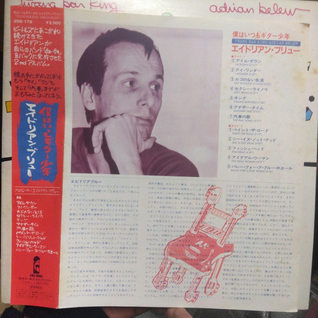 Adrian Belew Twang Bar King LP 1983 Vinyl with Obi Excellent Condition | Japansoundstore