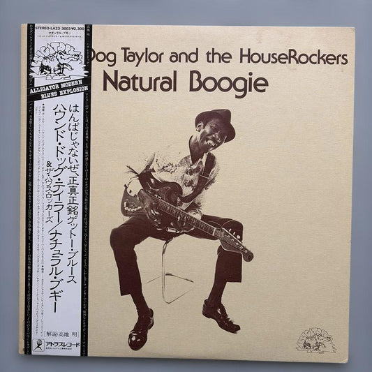 Hound Dog Taylor Natural Boogie Japan LP Vinyl Obi Insert Blues Rock 1980