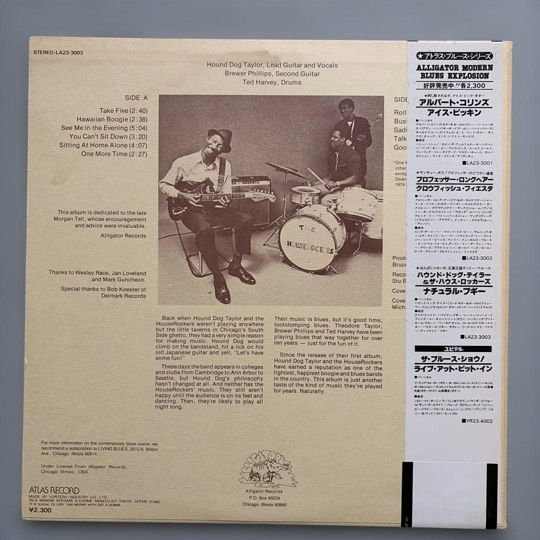 Hound Dog Taylor Natural Boogie Japan LP Vinyl Obi Insert Blues Rock 1980