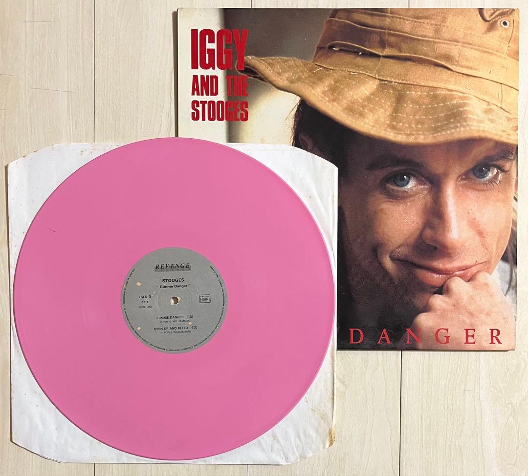 Iggy and The Stooges - Gimme Danger LP Pink Vinyl France Pressing 1988 Rare