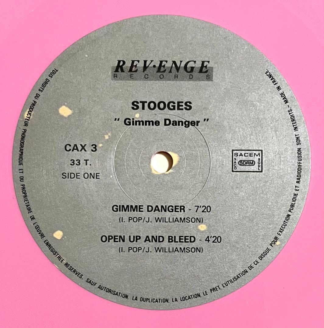 Iggy and The Stooges - Gimme Danger LP Pink Vinyl France Pressing 1988 Rare