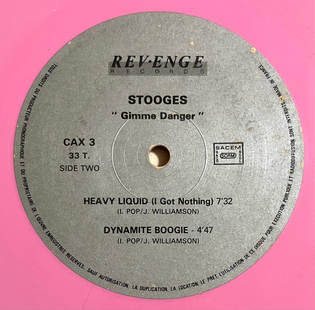 Iggy and The Stooges - Gimme Danger LP Pink Vinyl France Pressing 1988 Rare