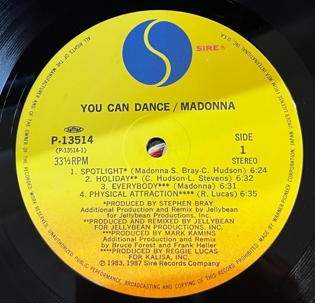 Madonna You Can Dance Japan Vinyl LP P-13514 Obi Pressing