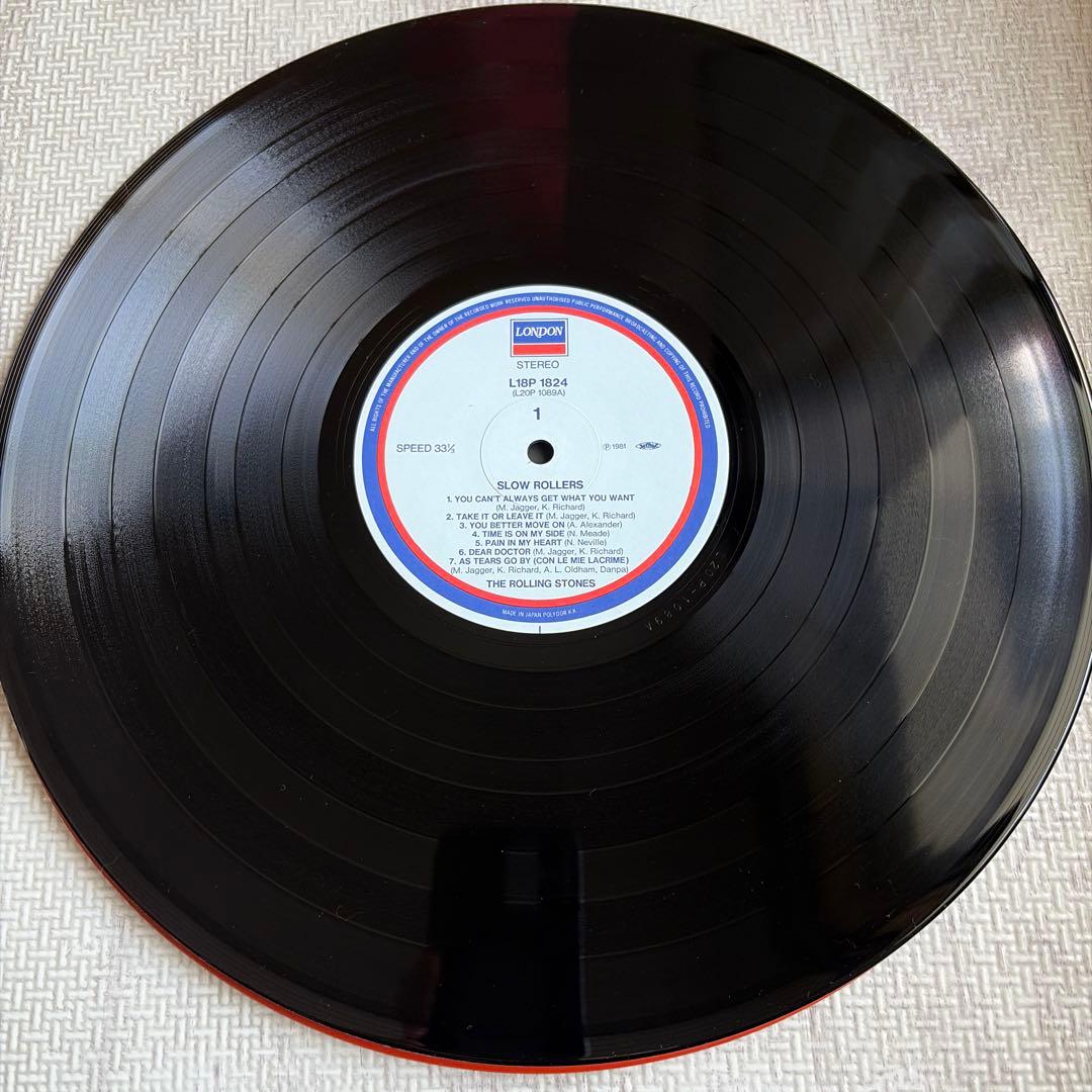 The Rolling Stones - Slow Rollers Vinyl LP Japan 1988 Pressing L18P-1824