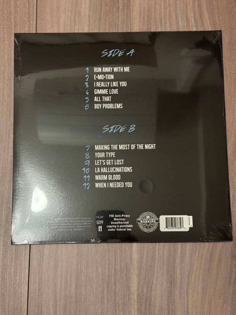 Carly Rae Jepsen - E•MO•TION Vinyl LP Pink Color Disc Rare Pop Import