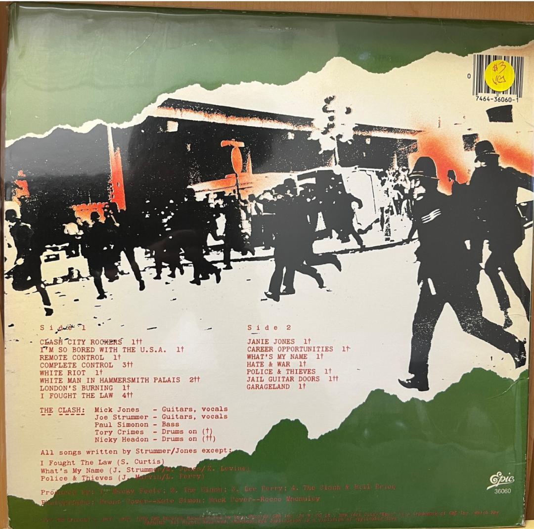 The Clash LP Record US Original Green Vinyl Excellent Condition | Japansoundstore
