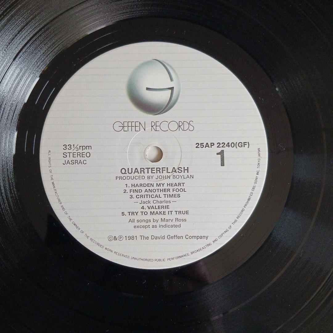 Quarter Flash - Quarter Flash LP 1982 Japan Geffen 25AP 2240 Obi Vinyl Record