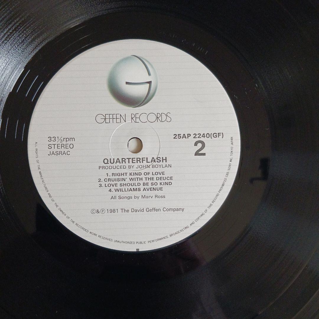 Quarter Flash - Quarter Flash LP 1982 Japan Geffen 25AP 2240 Obi Vinyl Record