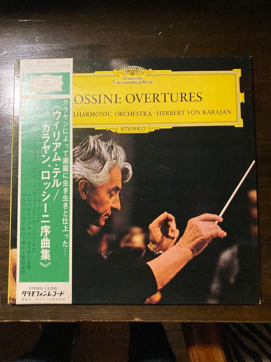 Rossini Overtures Herbert von Karajan Berlin Philharmonic LP Japan Vinyl Obi