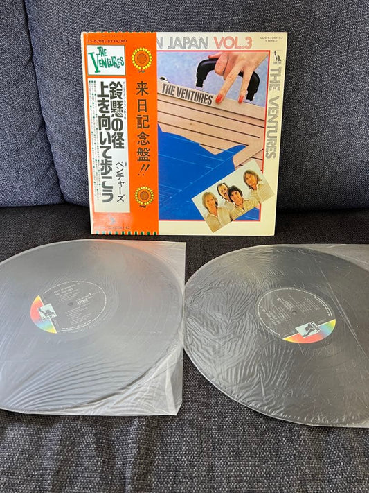 The Ventures Pops In Japan Vol. 3 2LP Japan Obi Instrumental Surf Rock Vinyl