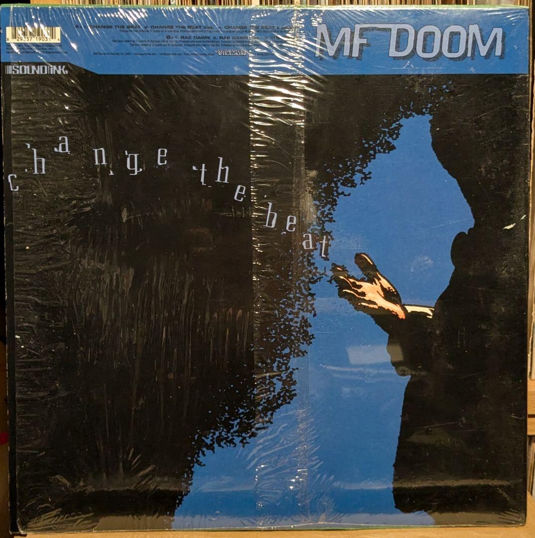 MF DOOM Change the Beat Vinyl Record Green & Blue Near Mint | Japansoundstore