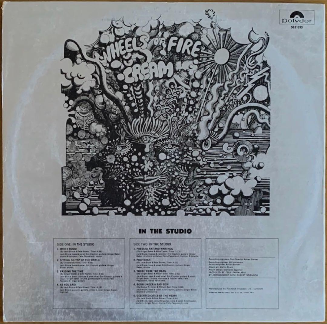 Cream - Wheels Of Fire (In The Studio) 1968 UK Original Mono LP Vinyl Record