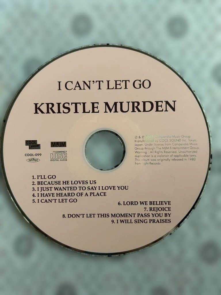 Kristle Murden I Can't Let Go CD Japan Press Mini LP Style with Obi 2003