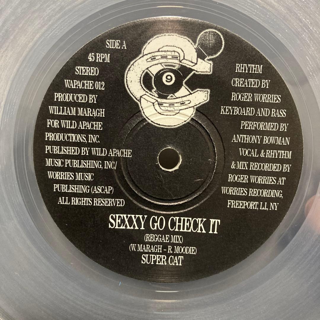 Super Cat - Sexxy Go Check It 7-inch Vinyl Record Reggae Hip Hop Mix Clear Wax