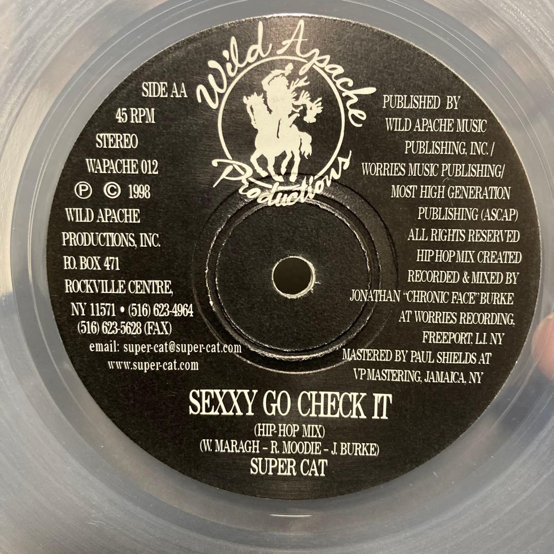 Super Cat - Sexxy Go Check It 7-inch Vinyl Record Reggae Hip Hop Mix Clear Wax