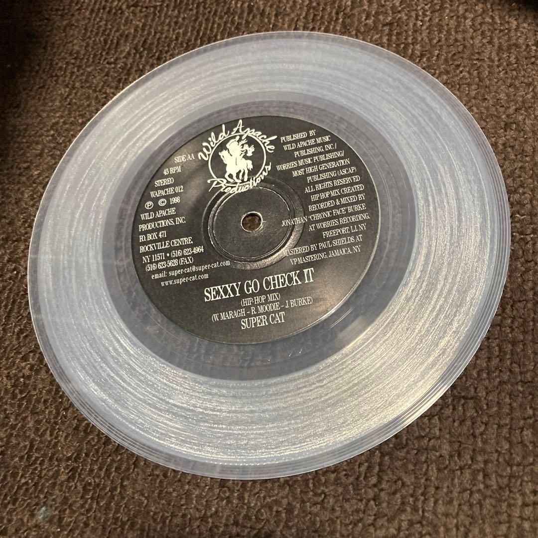 Super Cat - Sexxy Go Check It 7-inch Vinyl Record Reggae Hip Hop Mix Clear Wax