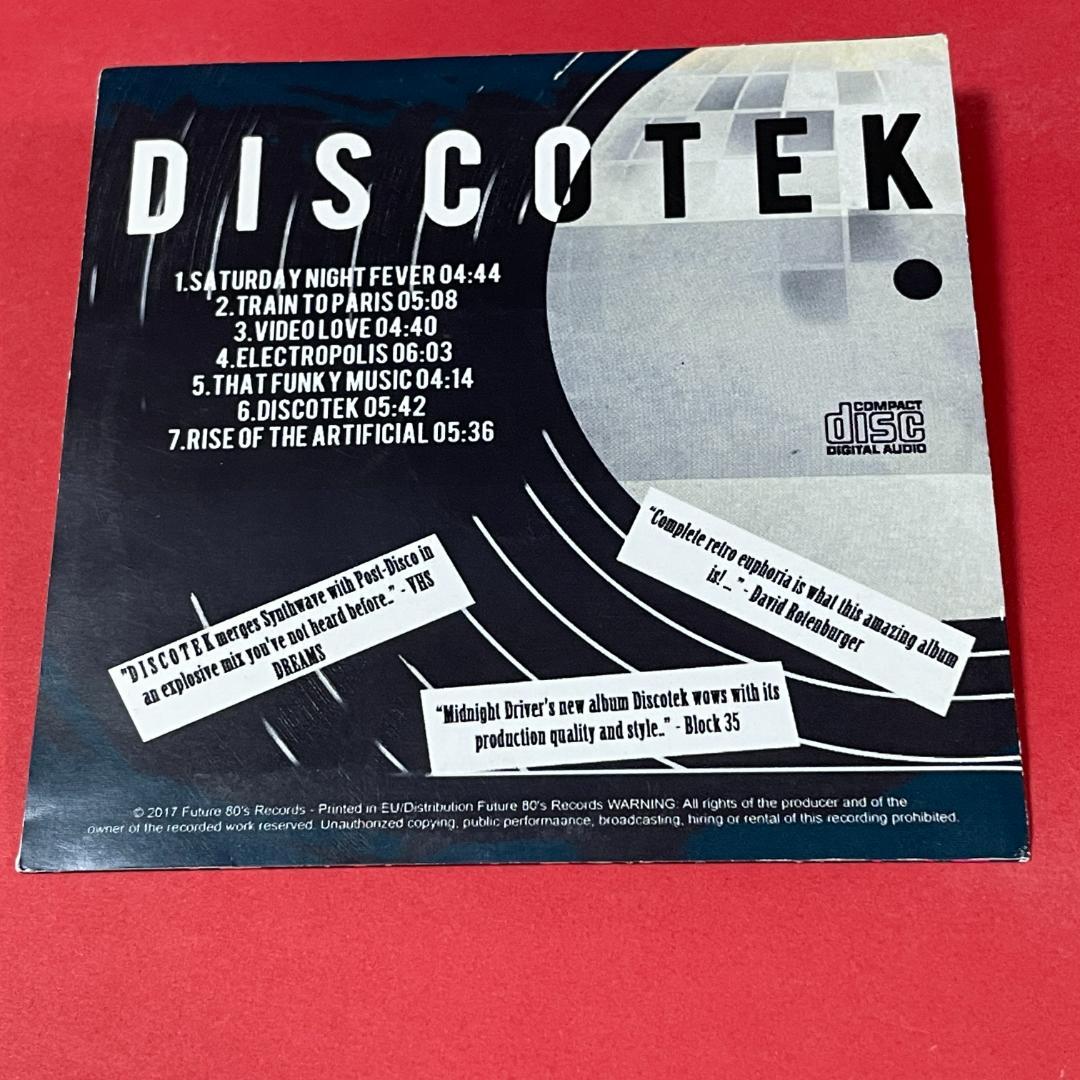 Midnight Driver - Discotek CD 2017 Synthwave AOR Future 80s Records