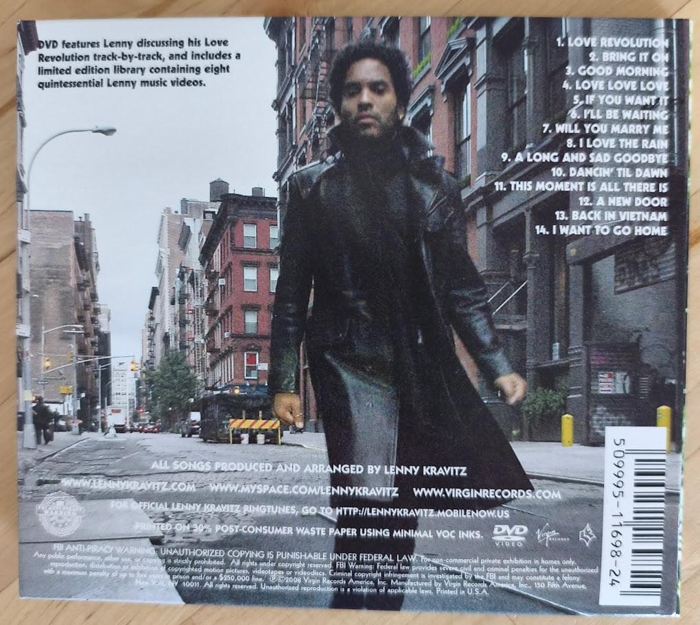 Lenny Kravitz It Is Time For A Love Revolution CD+DVD Japan Press with OBI 2008