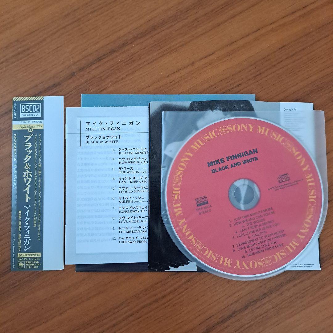 Mike Finnigan Black & White CD Blu-spec CD2 Japan Press Mini LP Obi AOR 1978