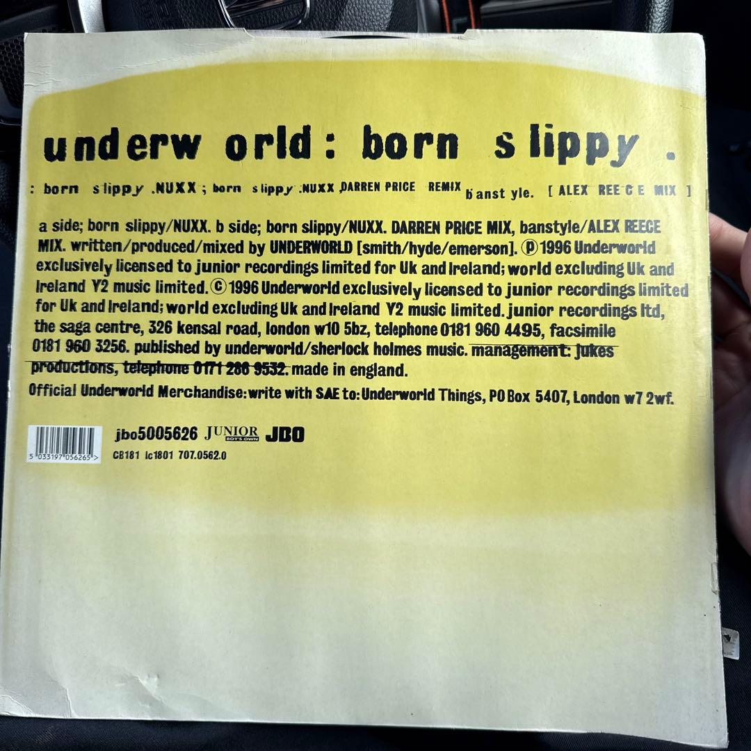 Underworld - Born Slippy.NUXX 12" Vinyl Record 1996 UK Pressing Electronic