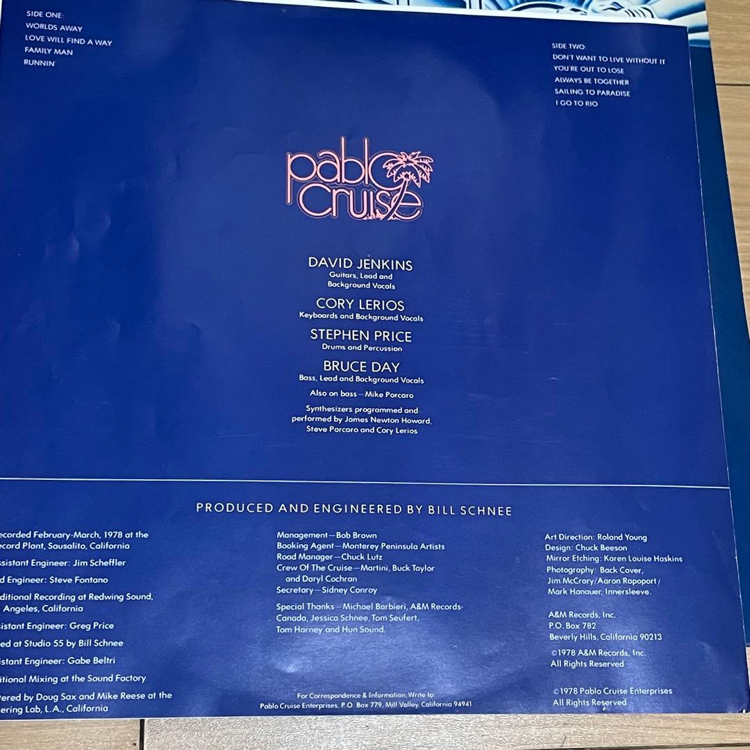 Pablo Cruise - Worlds Away LP 1978 Japan Original Pressing w/ Obi Vinyl Record