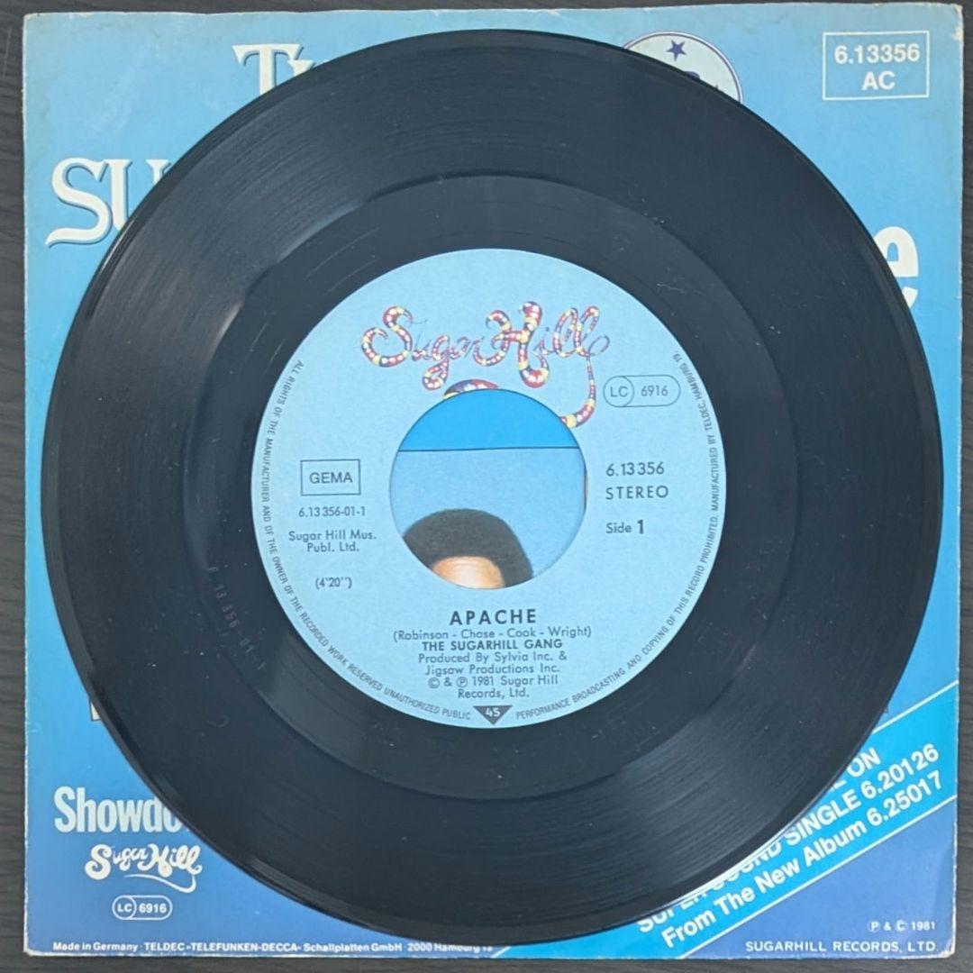 Sugarhill Gang - Apache 7-inch Vinyl Record 1981 Hip Hop Classic German Press