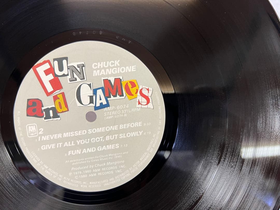 Chuck Mangione Fun And Games LP Japan Original 1980 AMP-6074 Jazz Fusion With Ob
