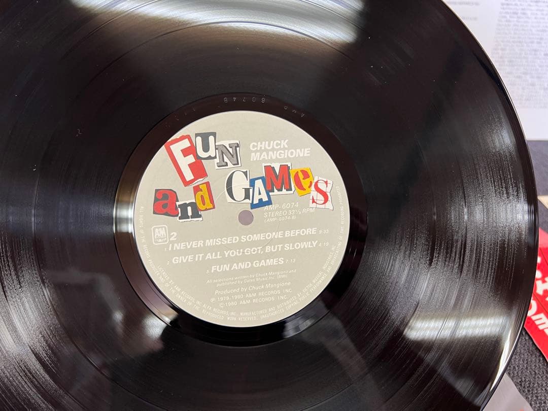 Chuck Mangione Fun And Games LP Japan Original 1980 AMP-6074 Jazz Fusion With Ob