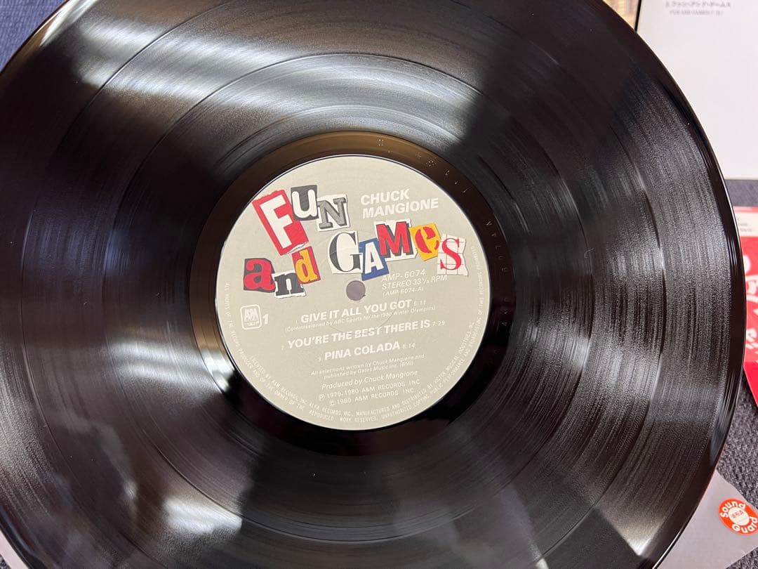 Chuck Mangione Fun And Games LP Japan Original 1980 AMP-6074 Jazz Fusion With Ob