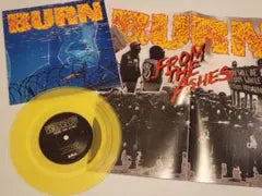 BURN - From The Ashes 7" Yellow Vinyl Record Hardcore Punk Import