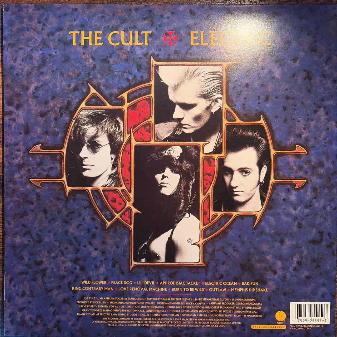 The Cult - Electric LP 1987 US Pressing Hard Rock Vinyl Record